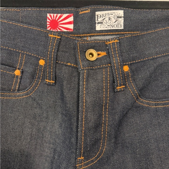 PRPS Noir “P00P01FBLD” Japanese Selvedge Jeans Made in Japan Raw Indigo Size 29 - Picture 8 of 15